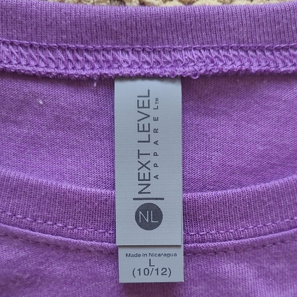 Next Level Apparel Kids Purple 'Hawkins' Stranger Things Retro Tee - Size L - Picture 3 of 4